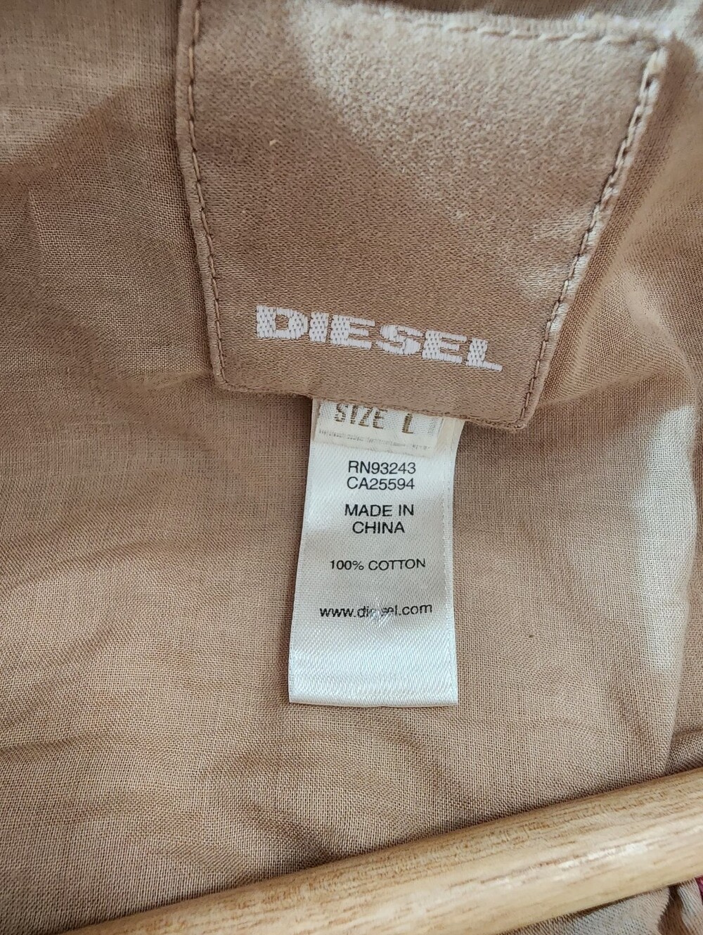 DIESEL Vintage Y2K Camo Blazer Jacket Mens Large Brown Camouflage Utility Coat L - Picture 11 of 11